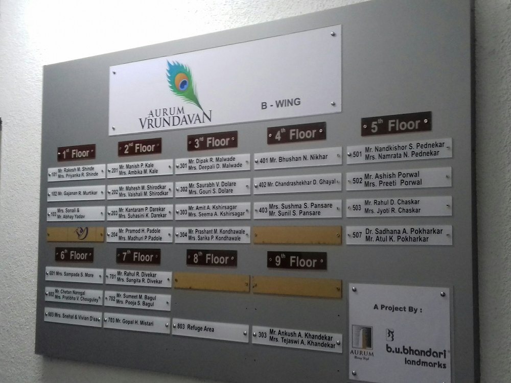 Acrylic Society Name Board - Image 6