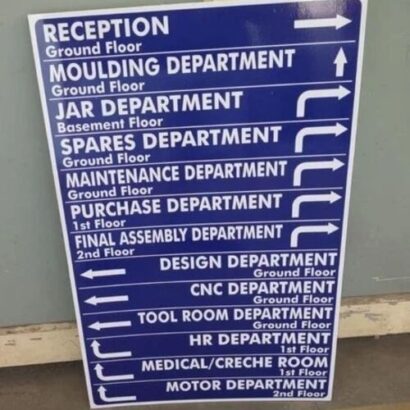 Directional Sign Vinyl