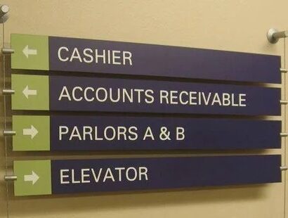 Acrylic Directional Sign Board