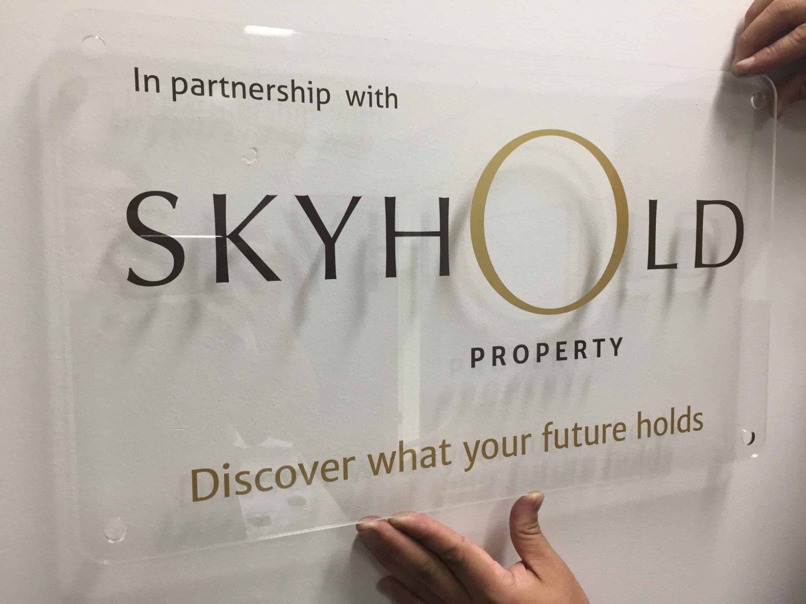 Acrylic Reception Sign Board - Image 10