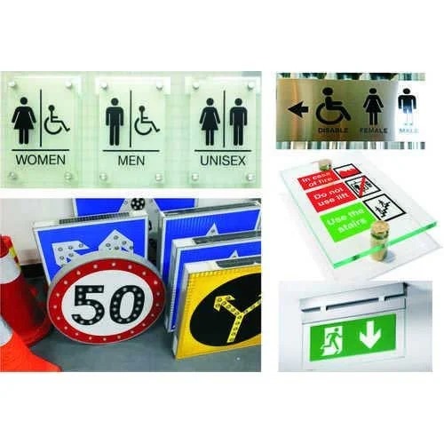 Acrylic Safety Sign Board - Image 2