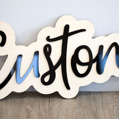 Laser Cut Acrylic Sign Board
