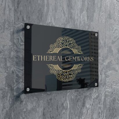 Acrylic Back Panel Signage