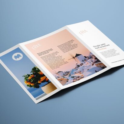 Single Fold Brochure Printing