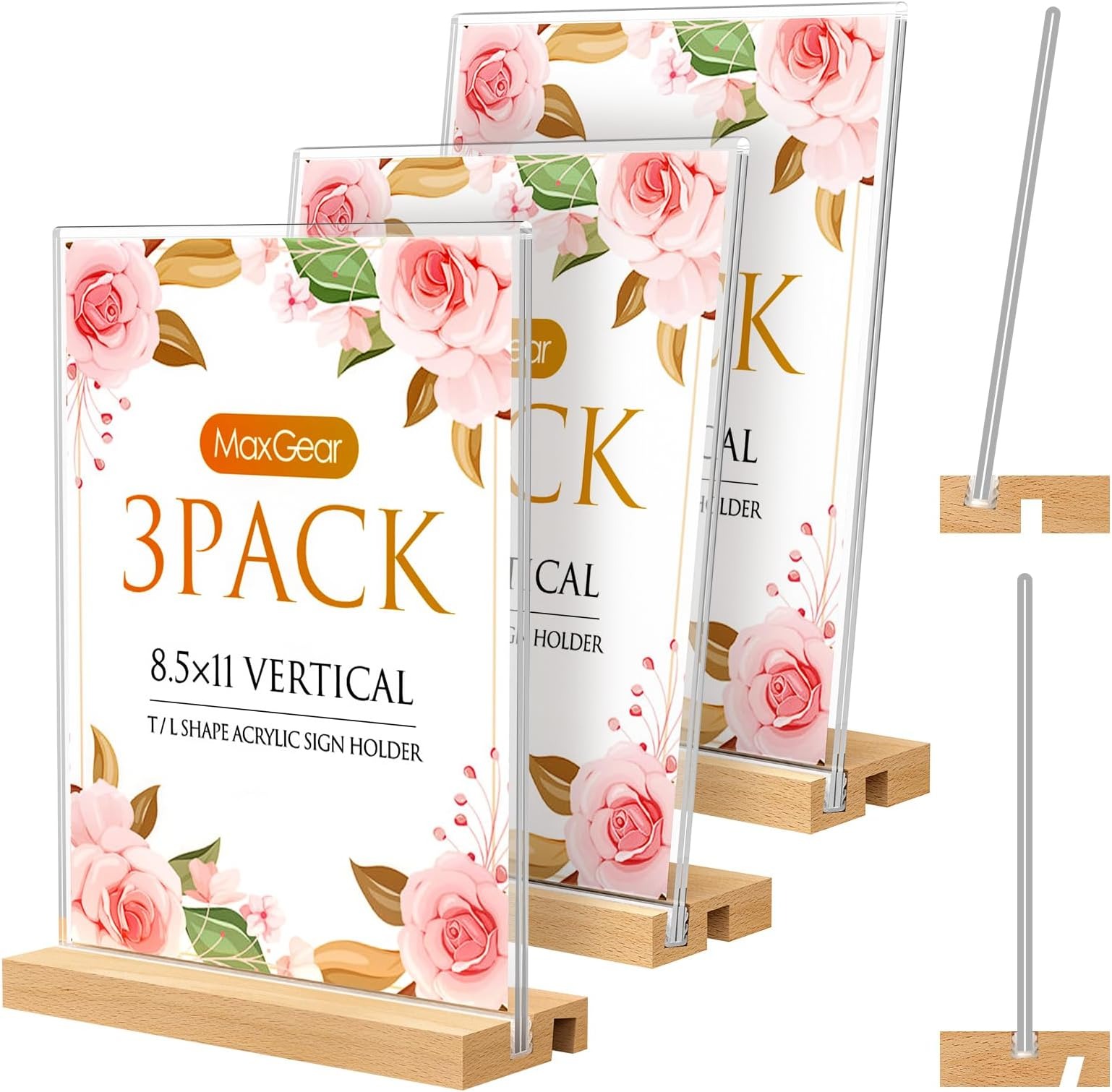 Acrylic Standee with Pine Wood Base - Image 3