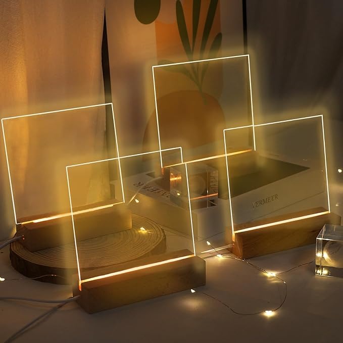 Acrylic Standee with Pine Wood Base - Image 2